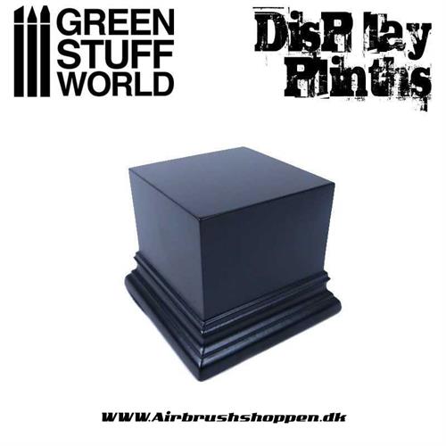 Square Top Display Plinth 6x6 cm 60mm - Black GSW